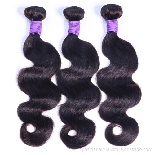 Human Hair Extension body wave bundles virgin hair grade 10a brazilian  human full thick 10-24 inches